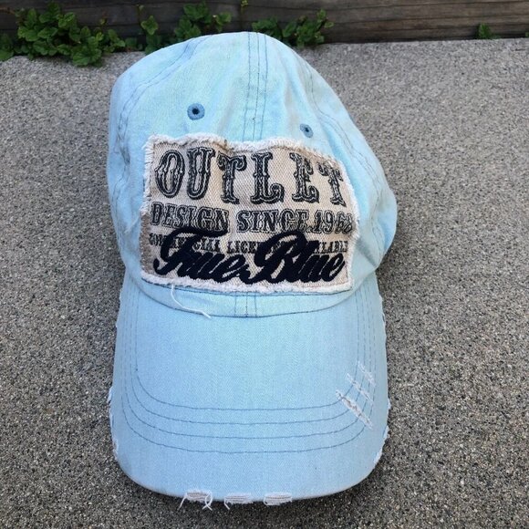 Unbranded Other - OUTLET DESIGN TRUE BLUE Denim Authentic Embroidered Cap Adjustable Cap